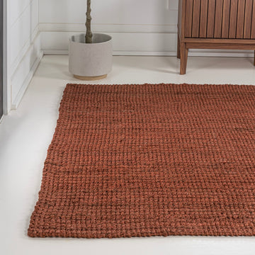 Pata Hand Woven Chunky Jute Area Rug
